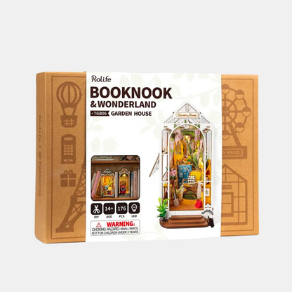 Garden House Book Nook DIY Miniature Kit