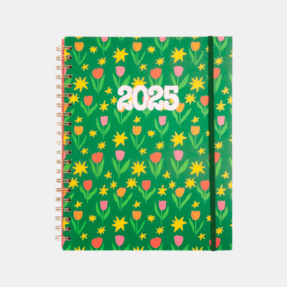 Green Tulips 2025 Planner