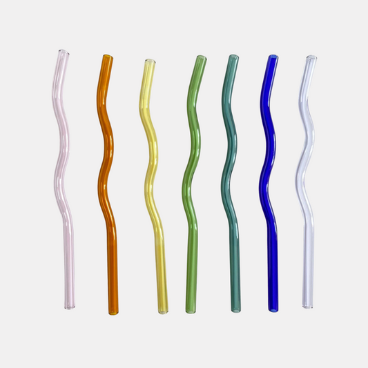 Wavy Glass Straw