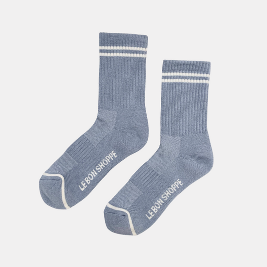 French Blue Boyfriend Socks