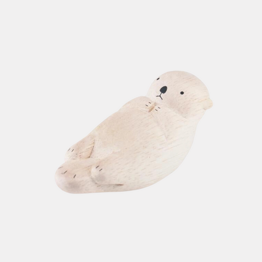 Wooden Sea Otter Figurine