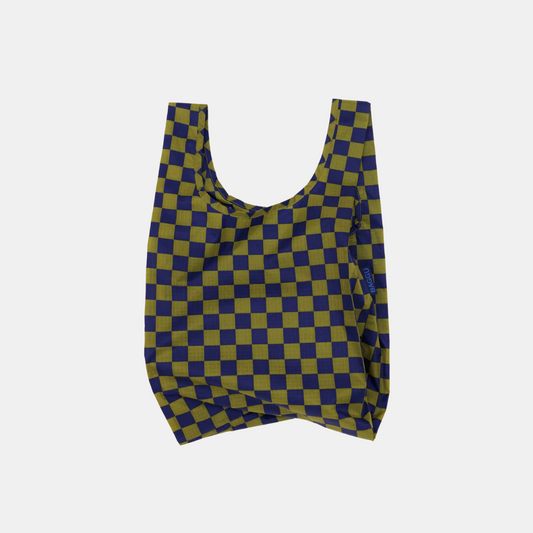 Pear Navy Check Baby Baggu