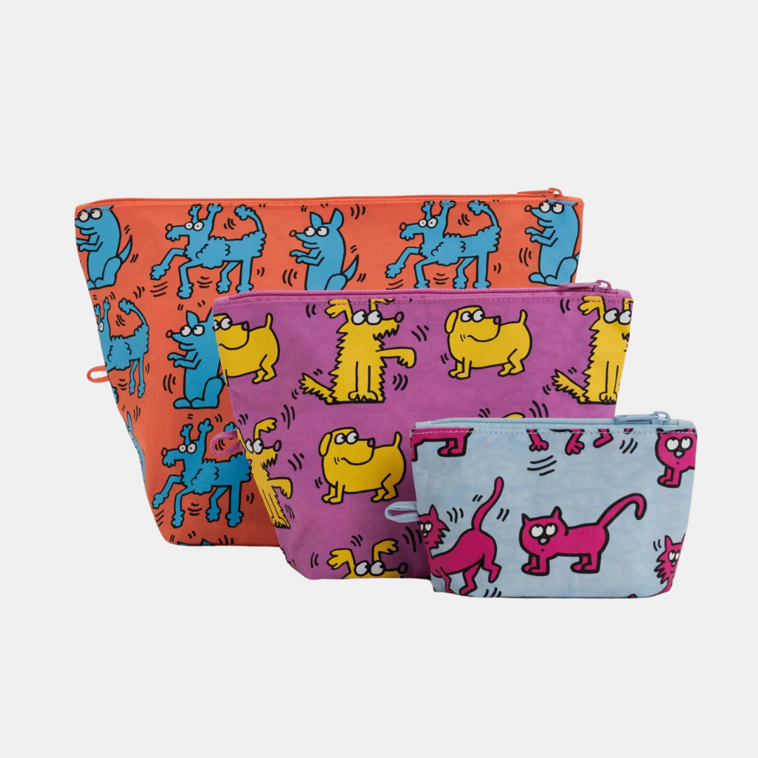 Keith Haring Pets Go Pouch Set