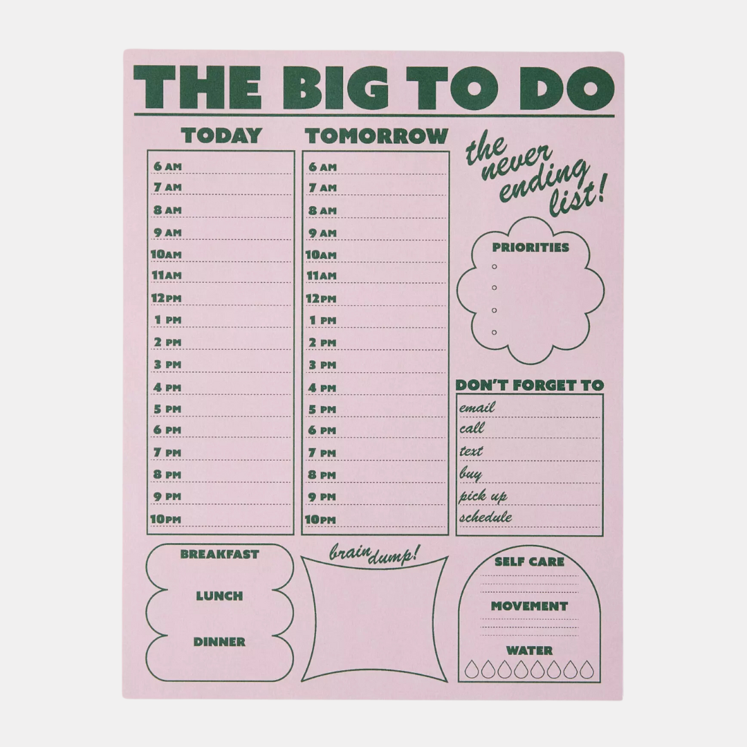 The Big To Do Notepad