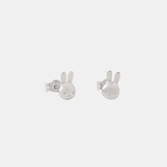 Silver Miffy Head Studs