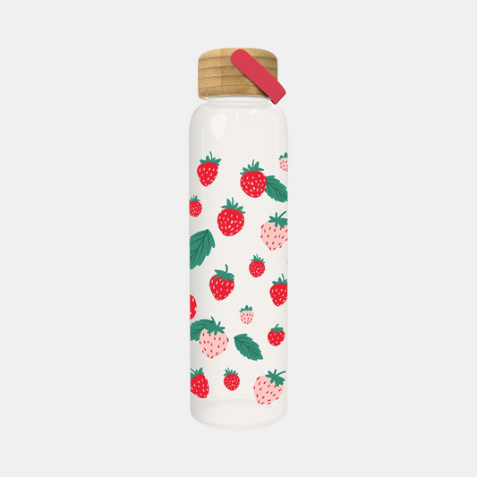 Berry Fresh Glass Water Bottle