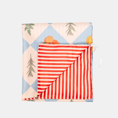 Garden Checkered Picnic Blanket