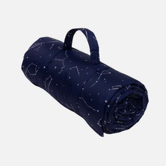 Constellation Midnight Puffy Picnic Blanket