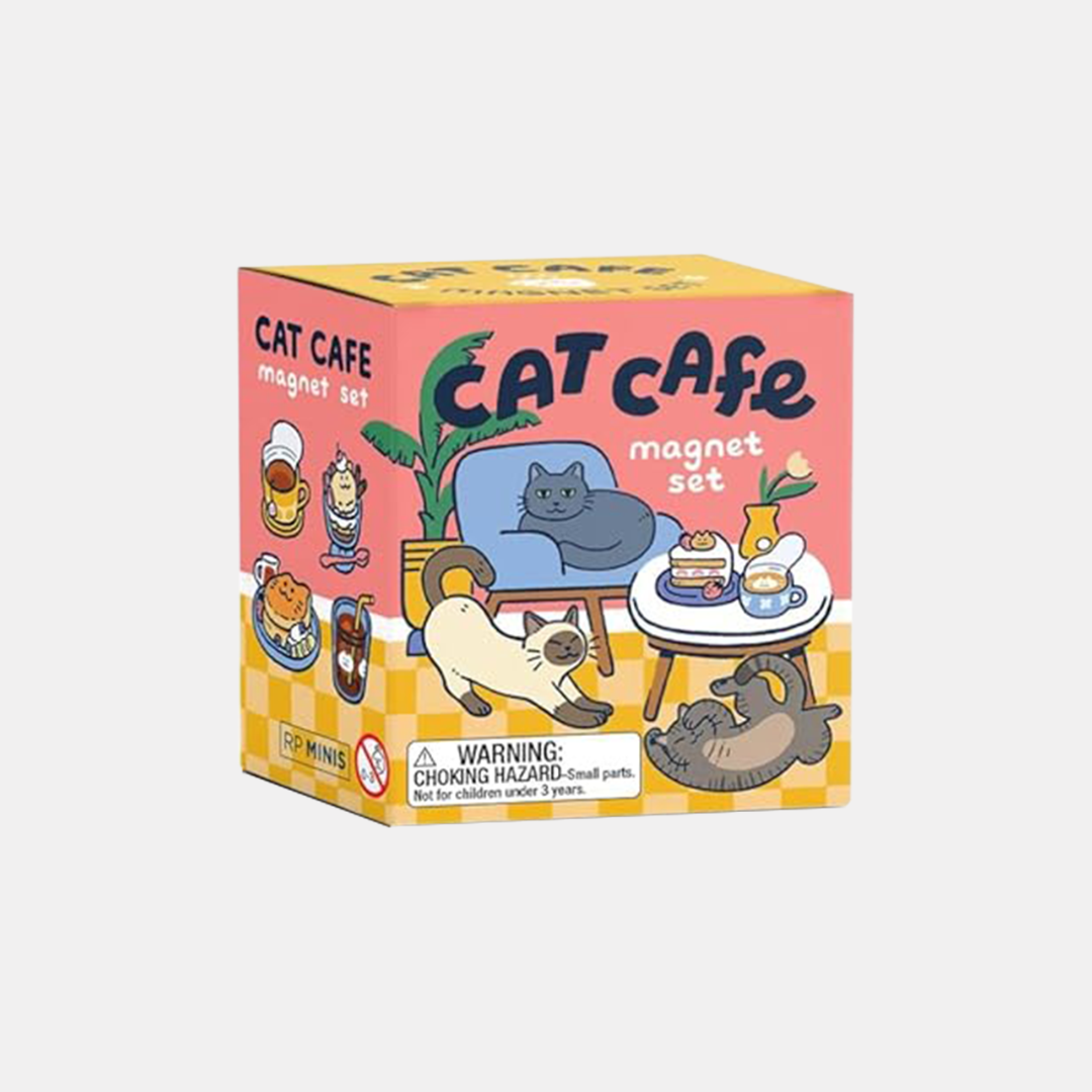 Cat Cafe Magnet Set