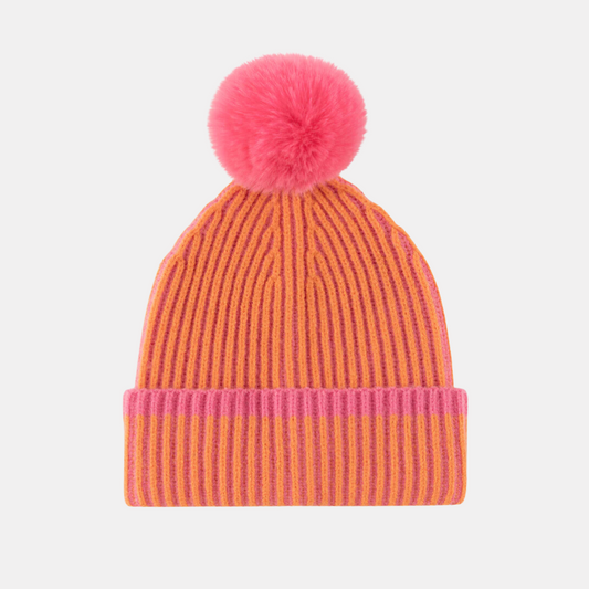 Orange + Pink Beanie