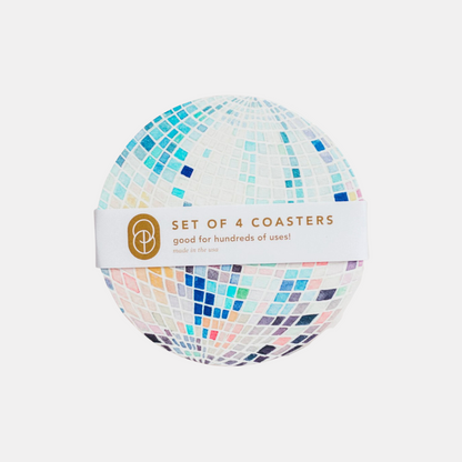 Disco Ball Coaster Set