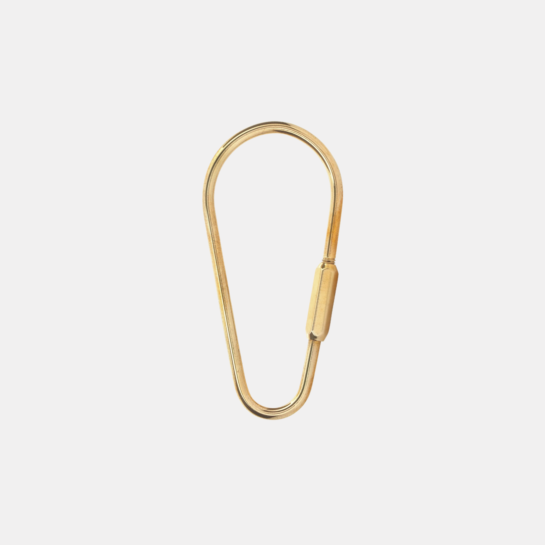 Brass Triangle Key Ring