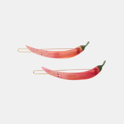 Thai Chili Pepper Barrette Set