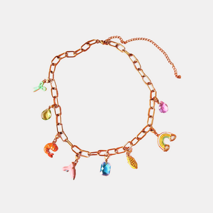 The Peach Fuzz X Shitty Craft Club Charm Necklace