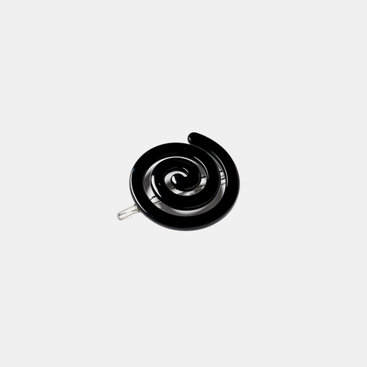 Black Spiral Hair Clip