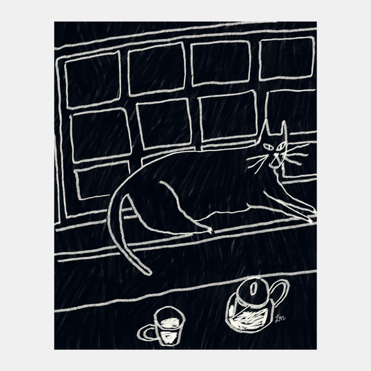 Window Cat Print