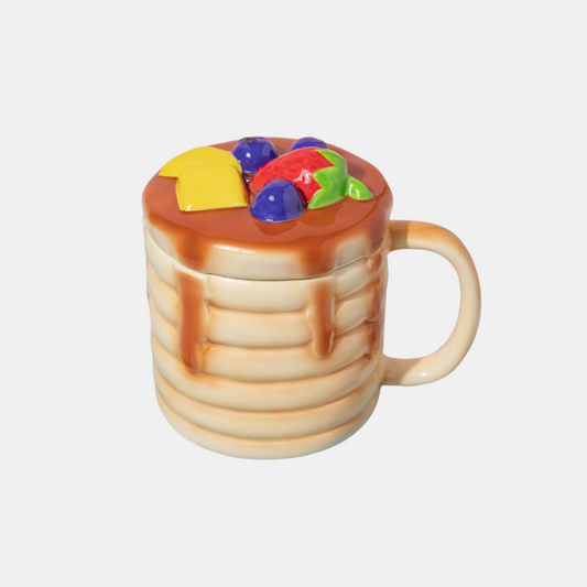 Pancake Mug With Lid