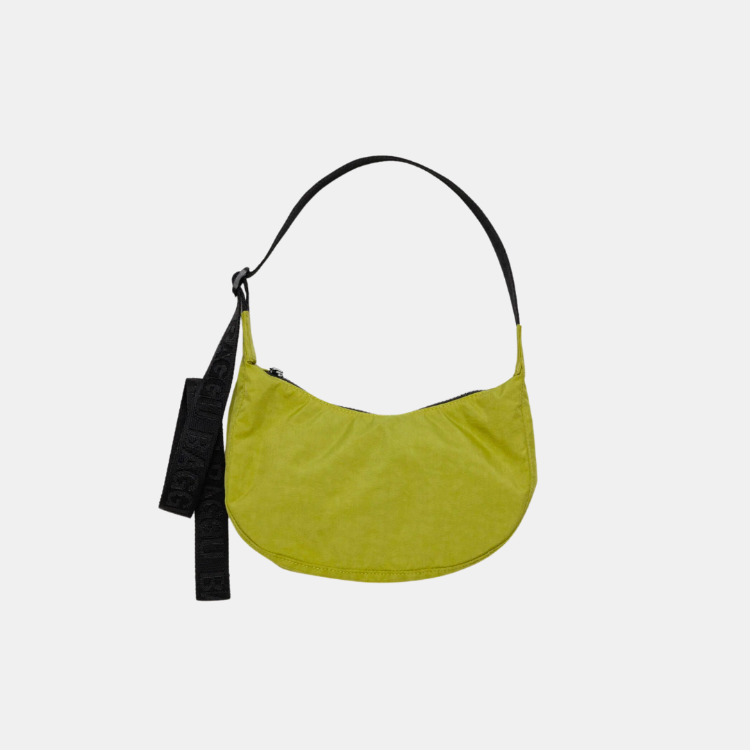 Lemongrass Small Nylon Crescent Bag