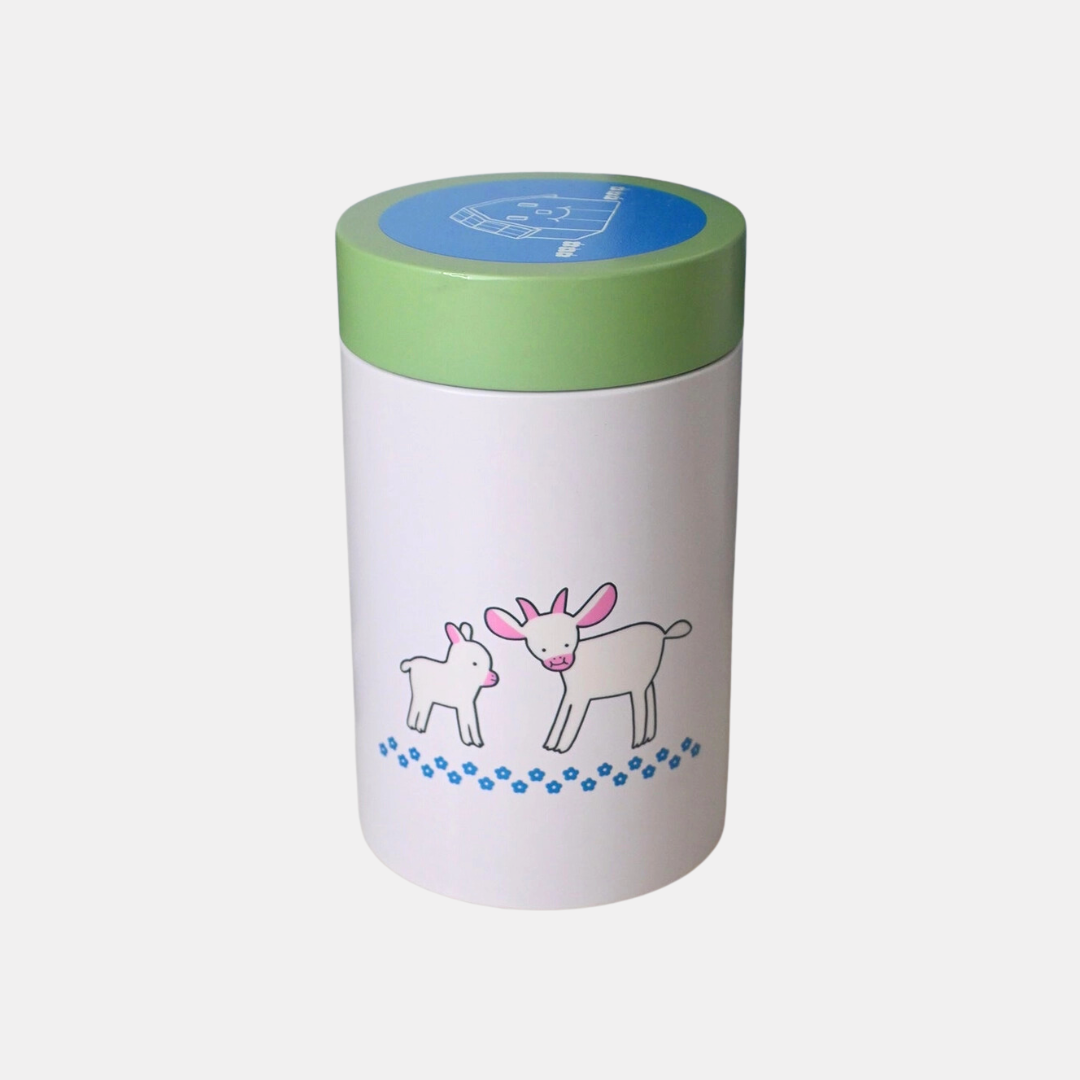 Goat + Pig Tin Canister