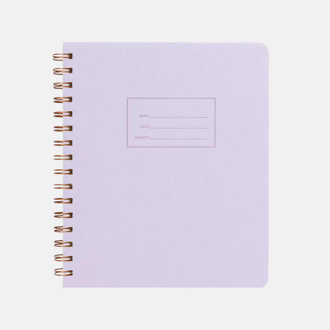 Lilac Dot Grid Notebook