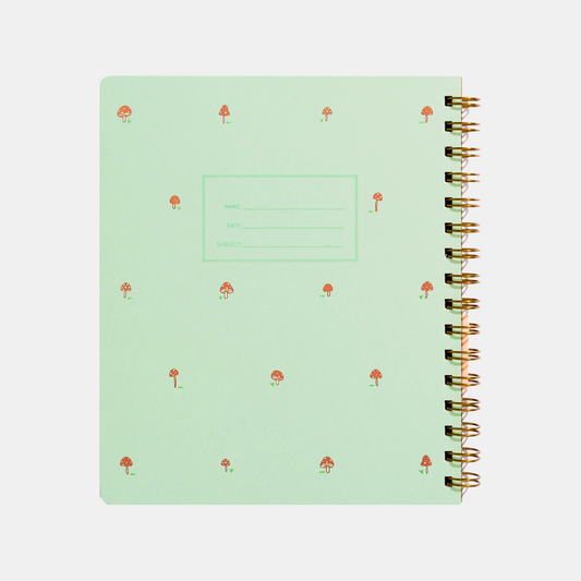 Mini Mushroom Lined Lefty Notebook