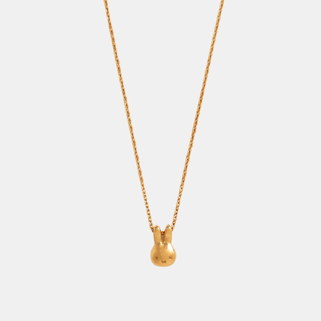 Gold Miffy Head Necklace