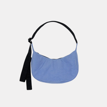 Cornflower Small Nylon Crescent Bag