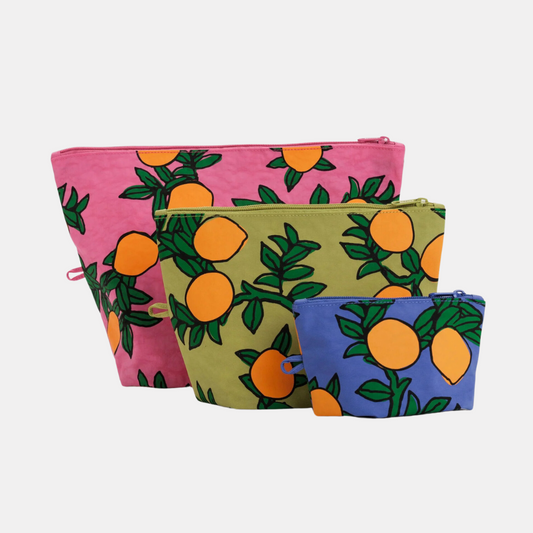 Orange Trees Go Pouch Set