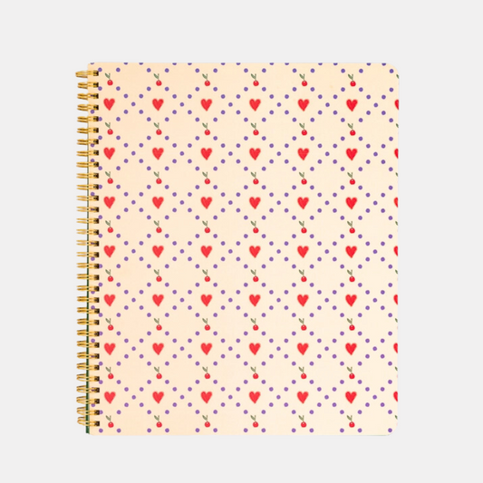 Cherry Hearts Notebook