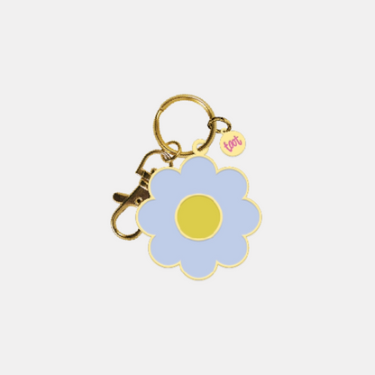 Periwinkle Daisy Keychain