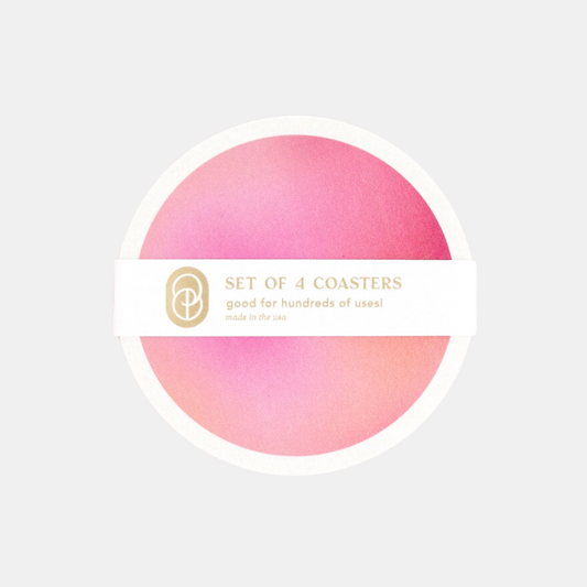 Pink Gradient Coaster Set