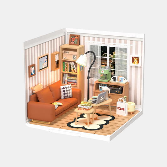 Cozy Living Lounge DIY Miniature Kit