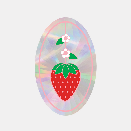 Strawberry Sun Catcher Decal