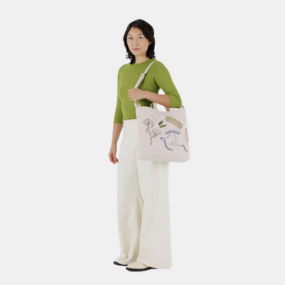 Embroidered Get Ready With Me Horizontal Duck Tote