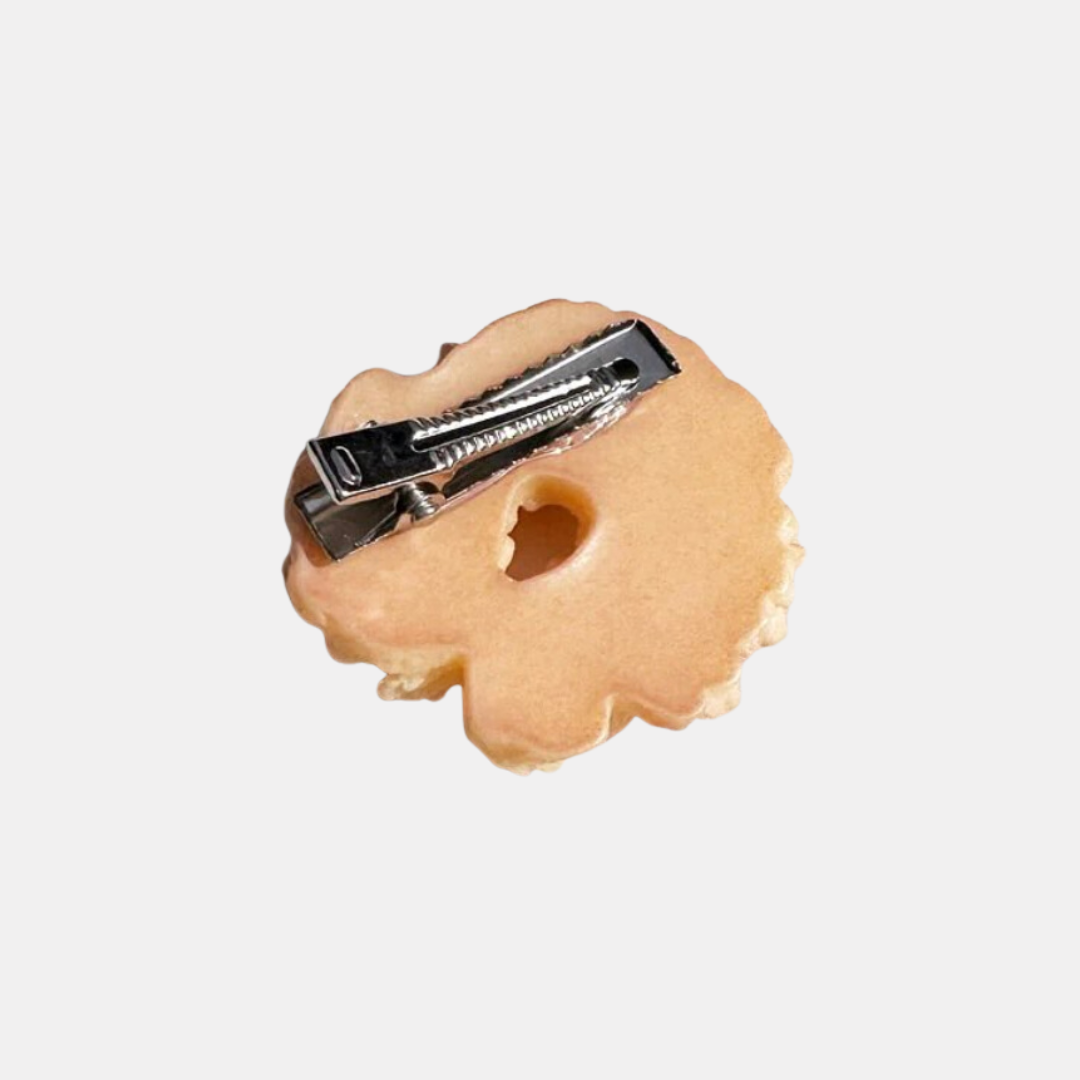 Butter Cookie Hair Clip