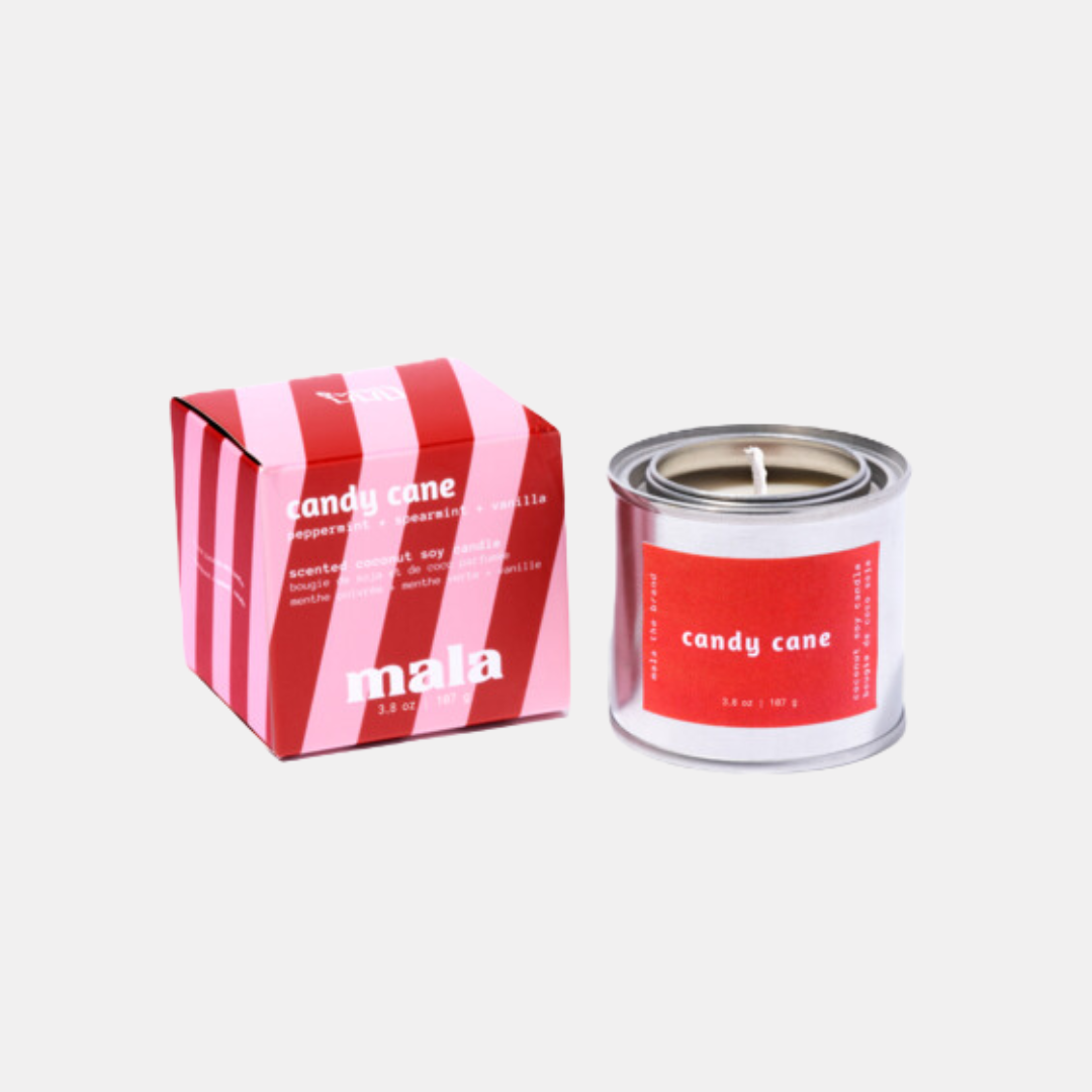 Candy Cane Mini Soy Candle