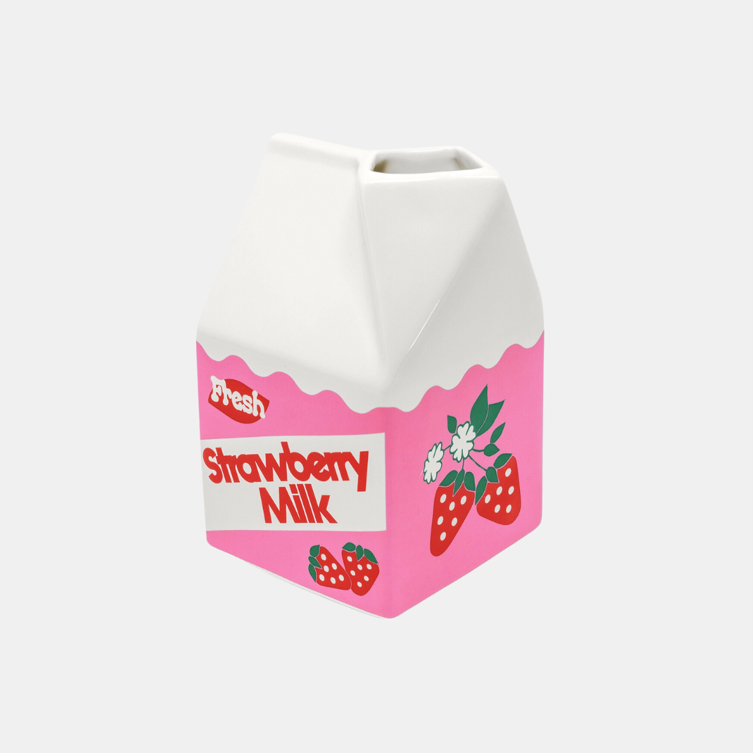 Strawberry Milk Vase