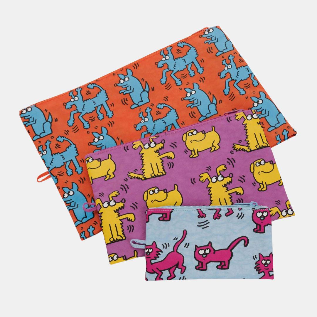 Keith Haring Pets Go Pouch Set