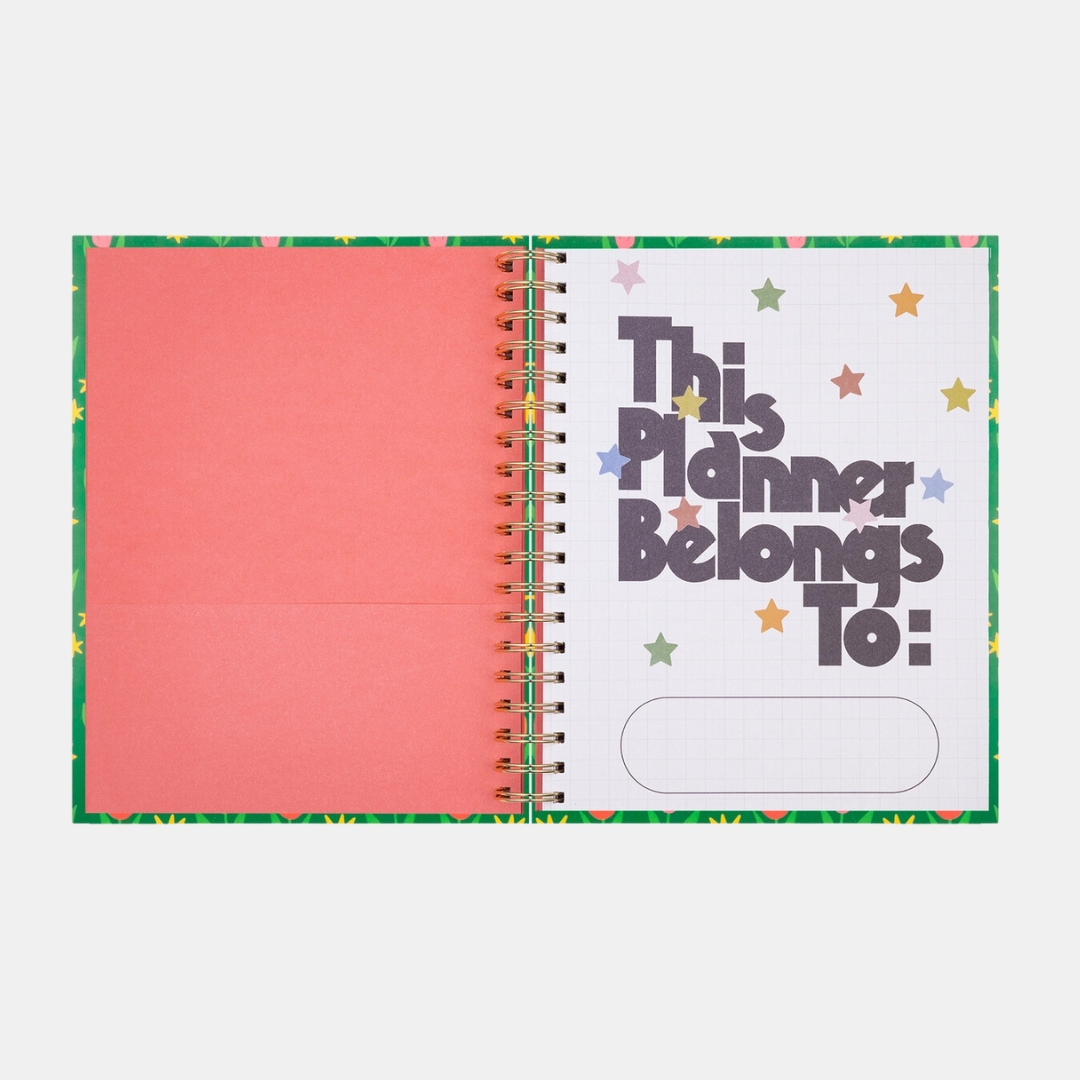 Green Tulips 2025 Planner