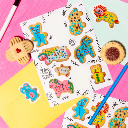 Weird Cookies Sticker Sheet