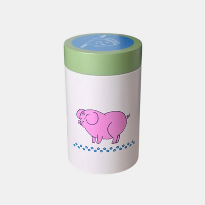 Goat + Pig Tin Canister