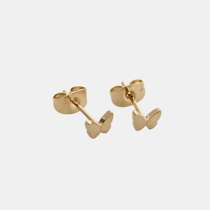 Gold Butterfly Studs