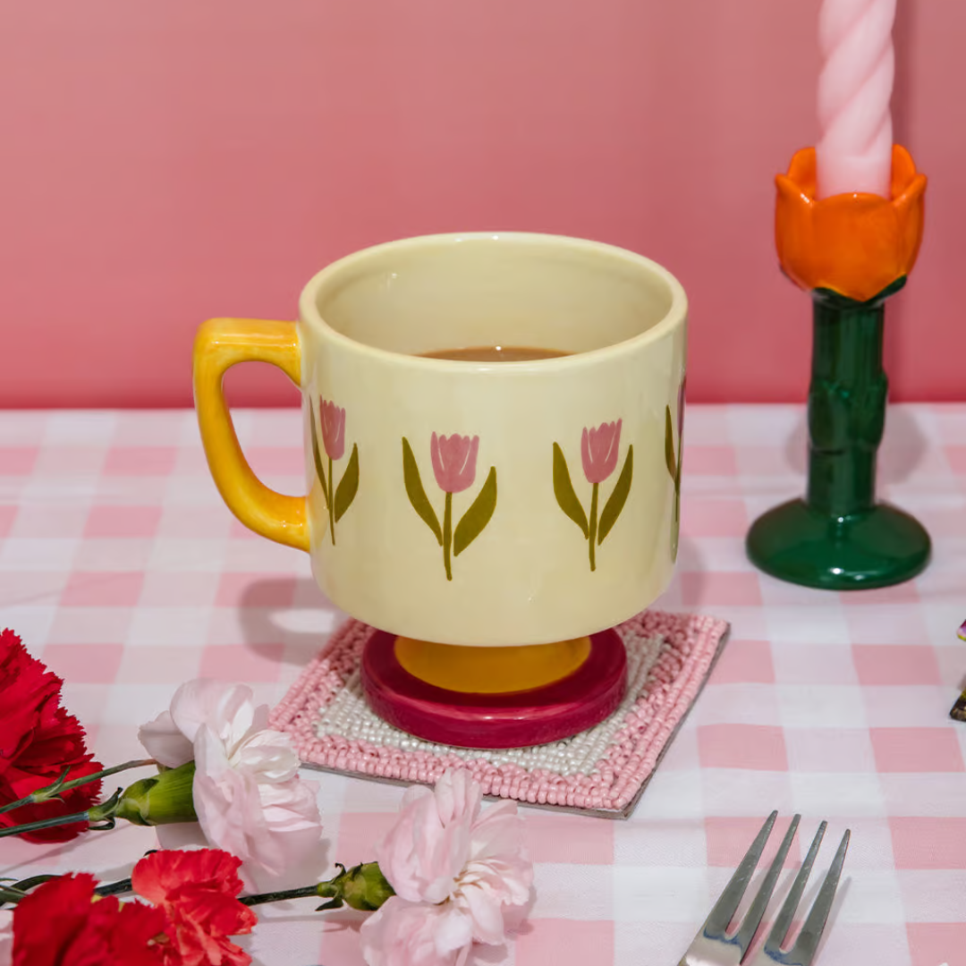 Tulips Pedestal Mug