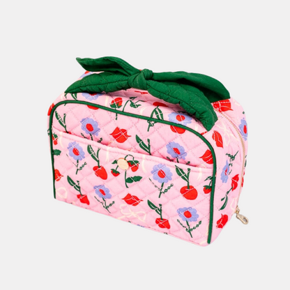 Quilted Coquette Toiletry Bag