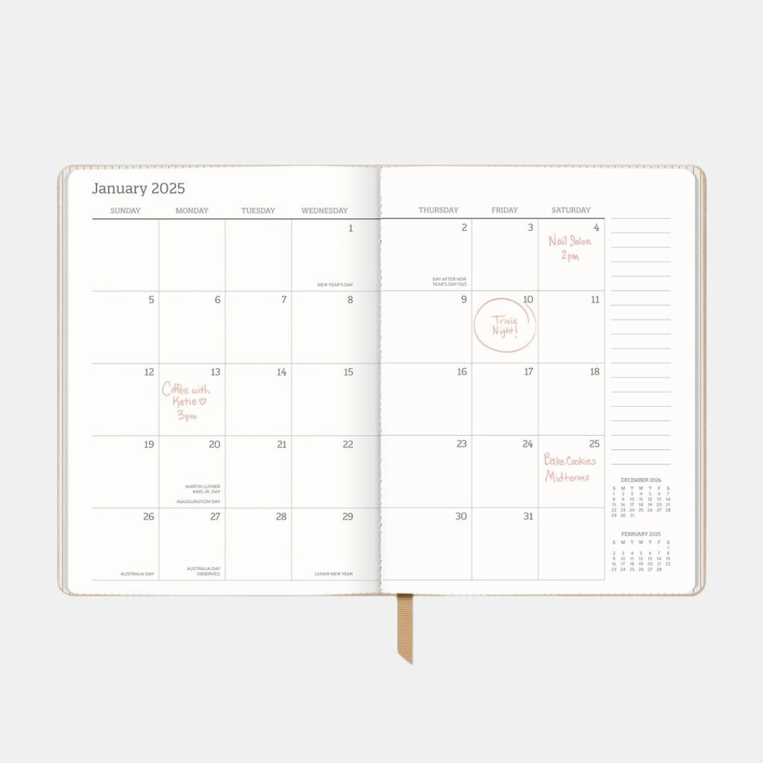 2025 Hazelnut Leaves Planner