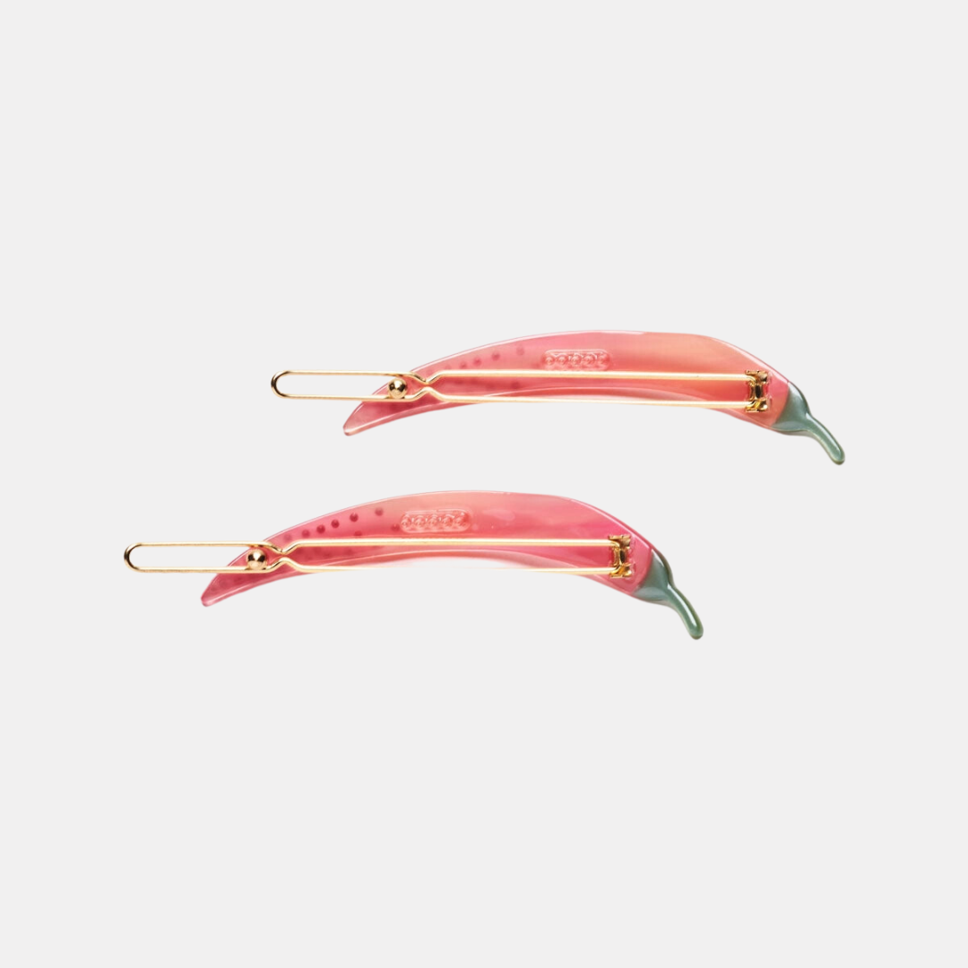 Thai Chili Pepper Barrette Set