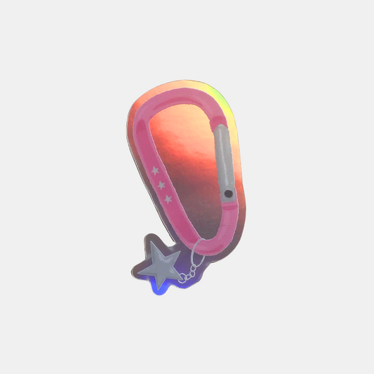 Holographic Carabiner Sticker