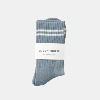 French Blue Boyfriend Socks