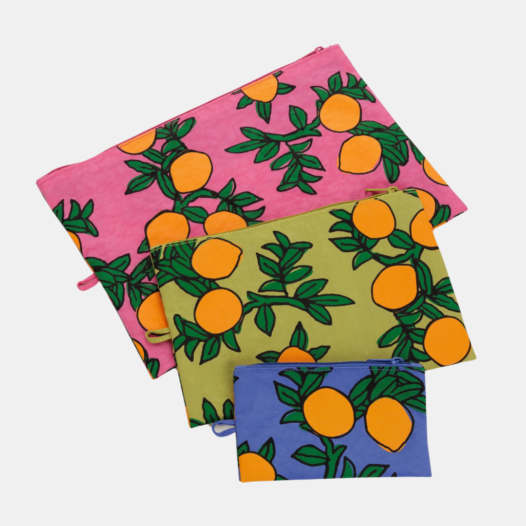 Orange Trees Go Pouch Set