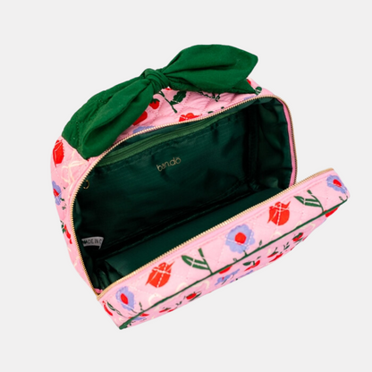 Quilted Coquette Toiletry Bag